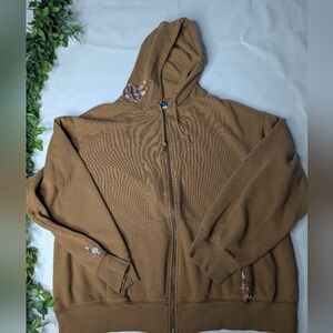 Upcycled Floral Embroidery Sweatshirt Old Navy Large Tall